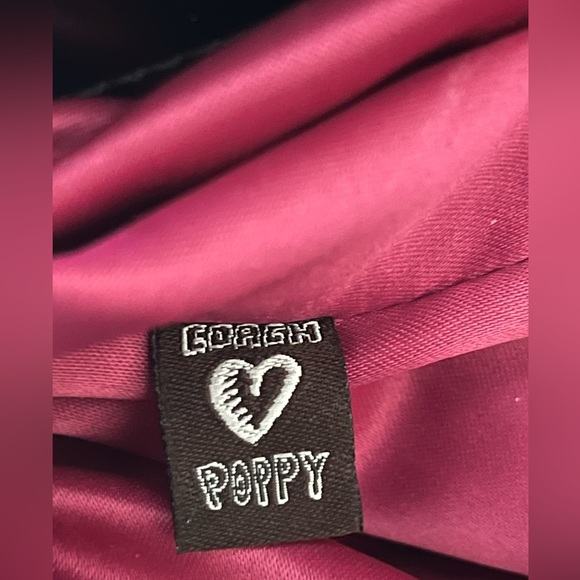 Authentic Coach Black Quilted Slim Poppy Liquid Gloss Bag Purse Tote - EUC - Picture 8 of 11